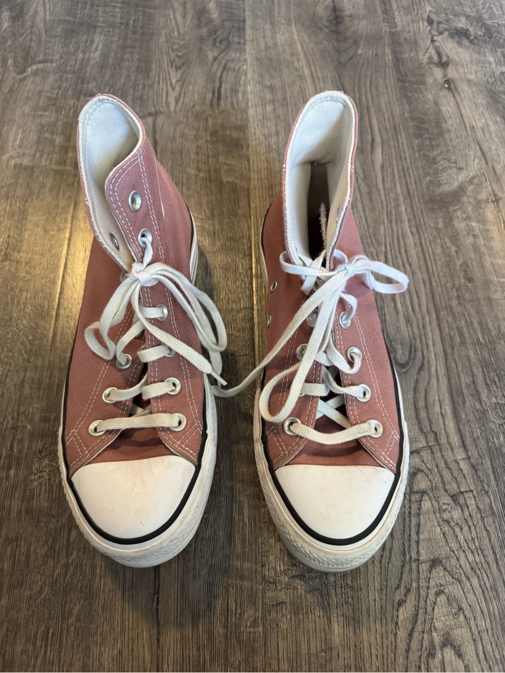 Converse Chuck Taylor All Star Lift Platform High Top Canvas Dust Rose Size 8